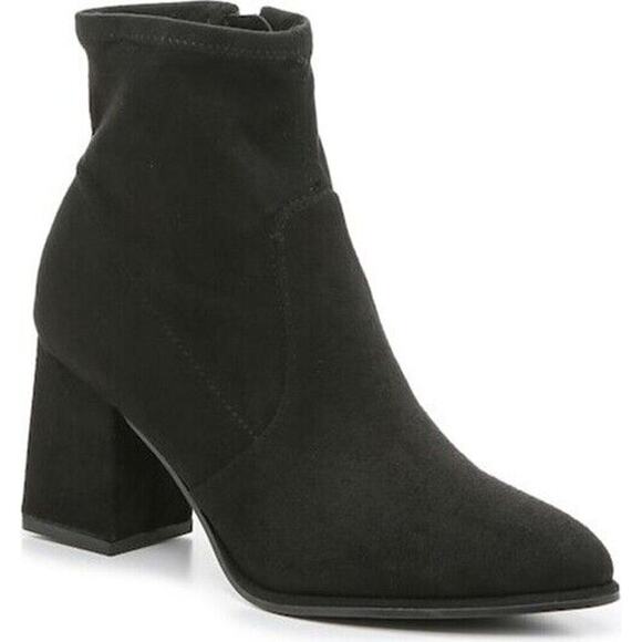 NEW Marc Fisher Balsan Ankle Boots Booties Black Women's 8.5 Suede - Picture 1 of 9